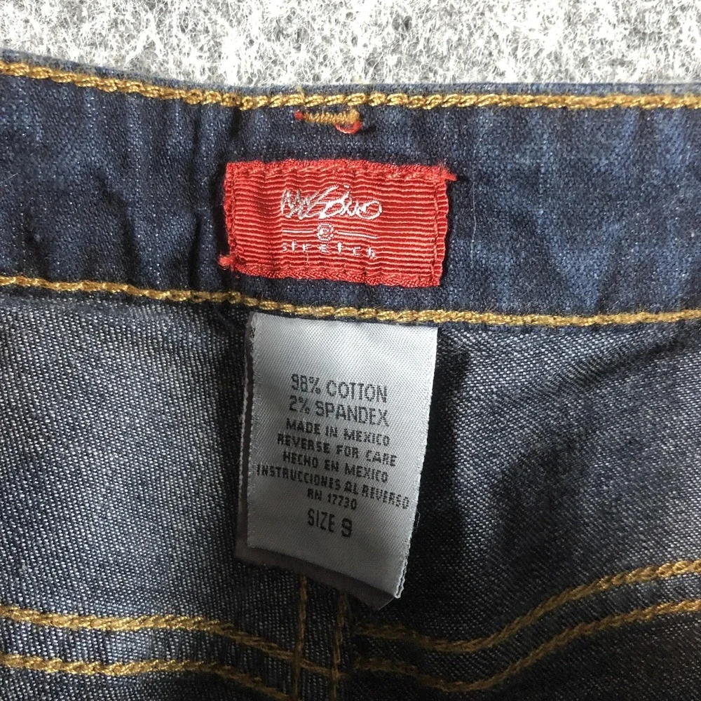 Mossimo Bootcut Jeans Juniors 9 Dark Wash Mid Rise Stretch Denim - Picture 6 of 16